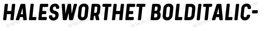 halesworthet bolditalic字体转换